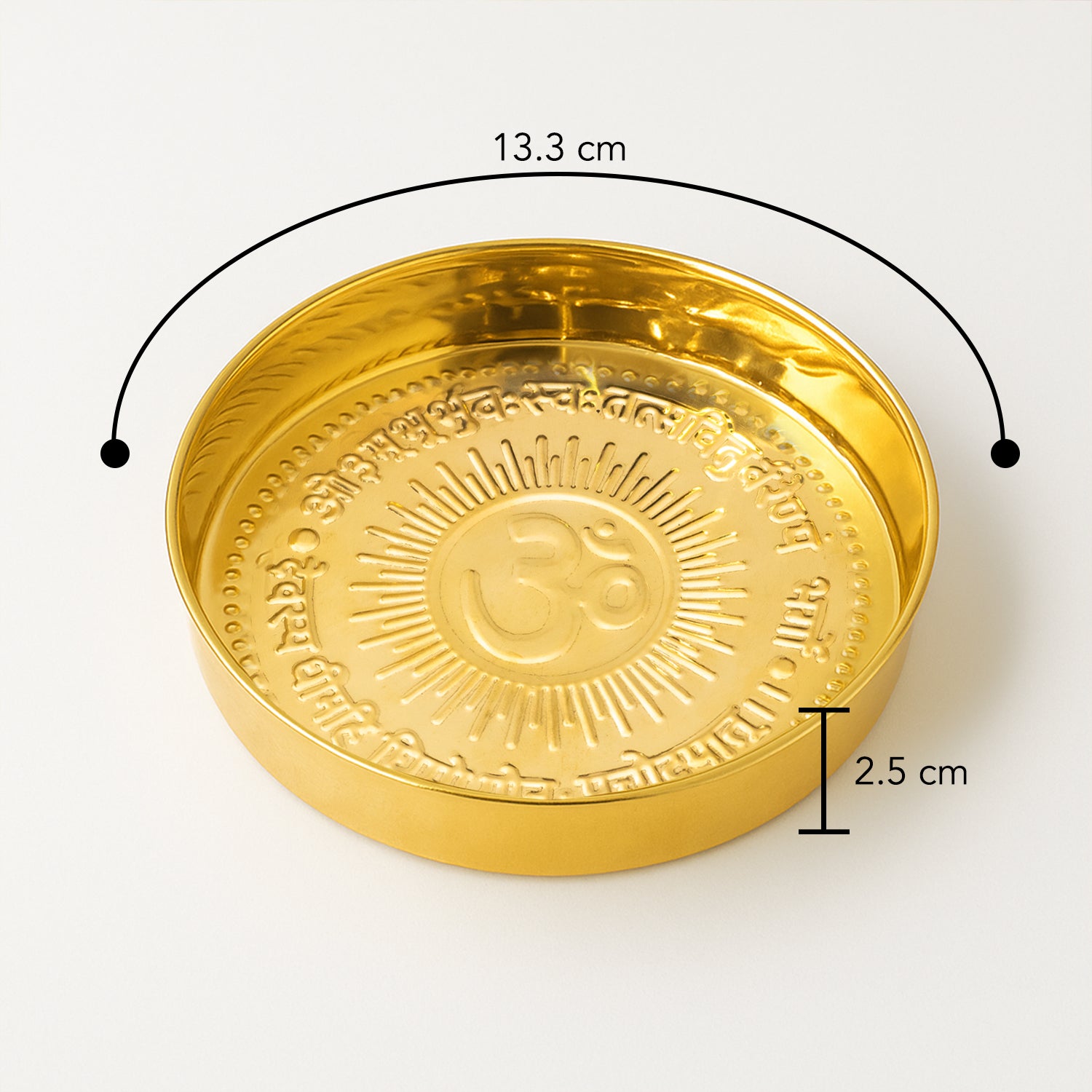Pure Brass Pooja Thali for Temple Use & Gifting