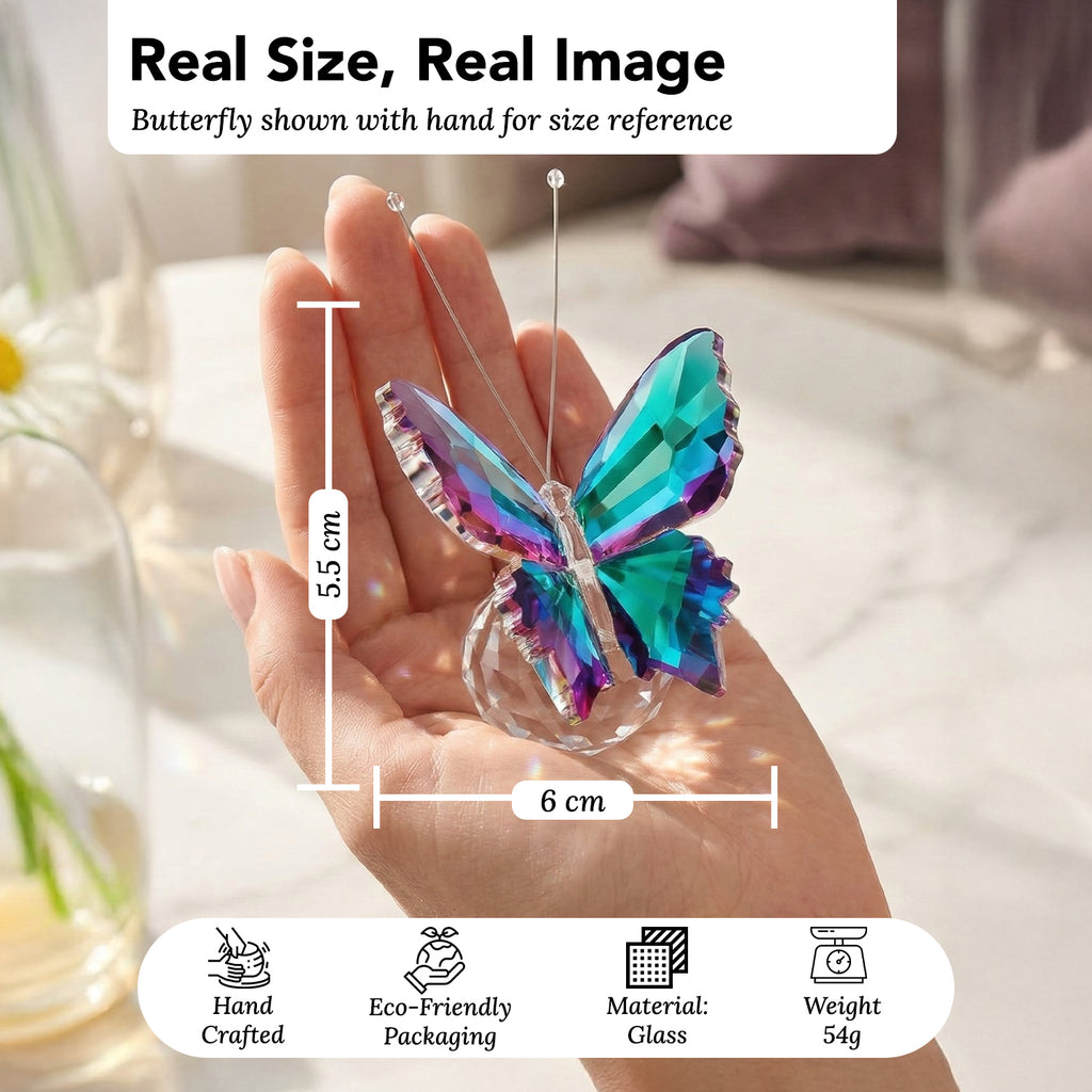 Crystal Butterfly Showpiece for Office & Home Decor