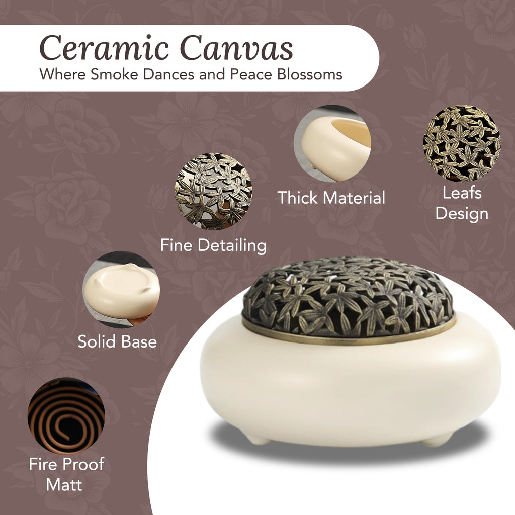Ceramic Dhoop Dani for Home Decor & Gifting