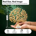 Brass Kalpavriksha Tree of Life Showpiece with Gift Box for Housewarming, Wedding & Gifting