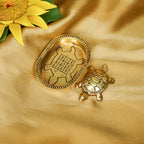 Brass Tortoise Vastu Idol for Home Decor, Office Desk & Gifting