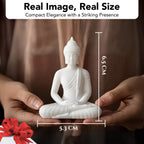 Resin Buddha Showpiece for Home Decor, Office Desk & Gifting