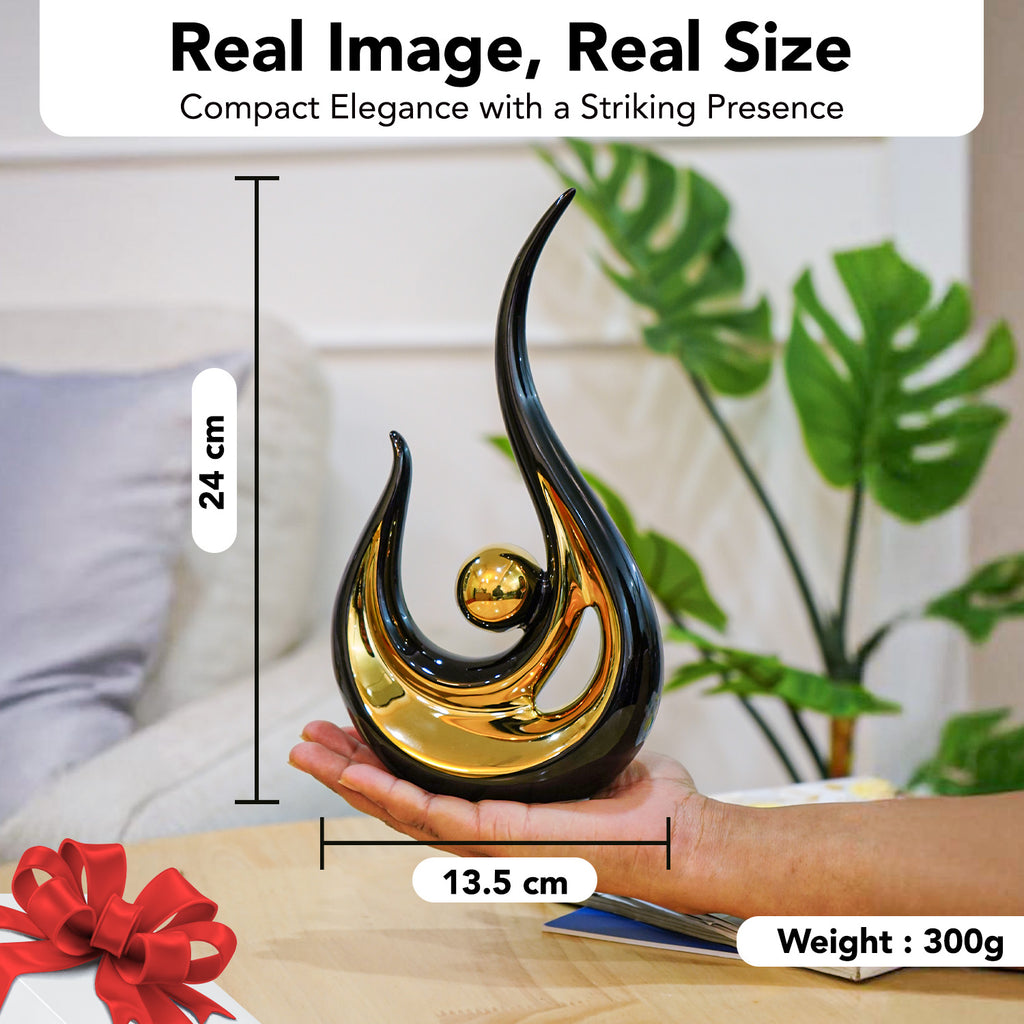Modern Abstract Art Showpiece for Home Decor, Living Room & Gifting