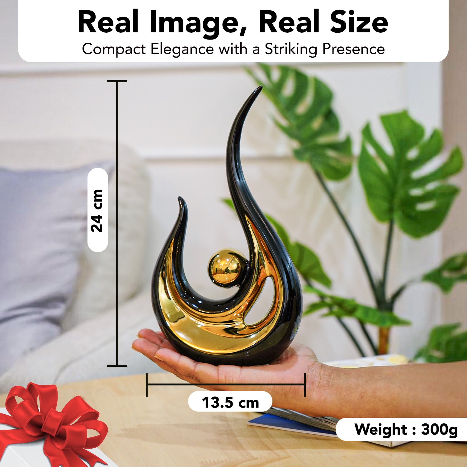 Modern Abstract Art Showpiece for Home Decor, Living Room & Gifting
