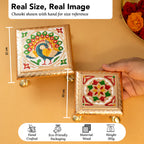 Wooden Chowki Set of 2 for God Idols & Puja Decoration