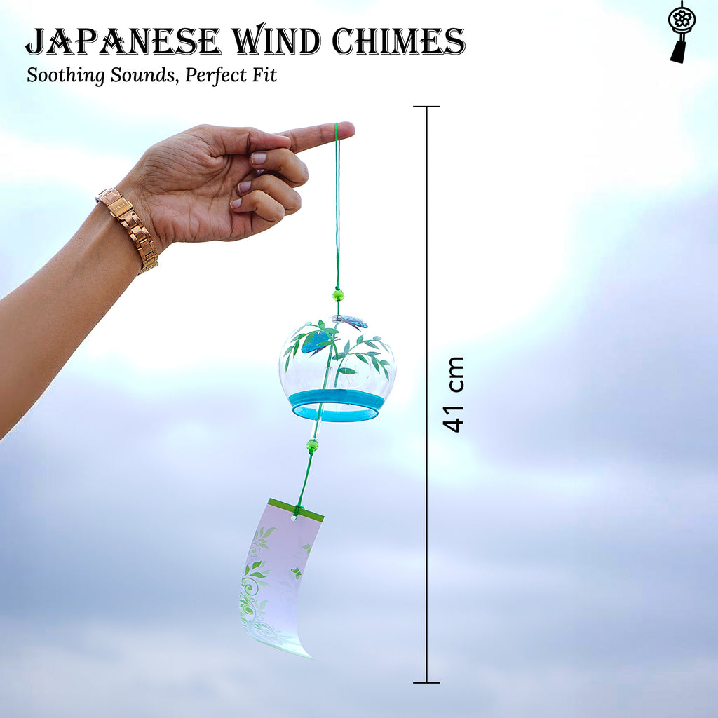 Glass Japanese Wind Chime for Home Decor & Living Room Decoration
