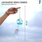 Glass Japanese Wind Chime for Home Decor & Living Room Decoration