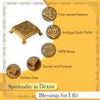 Pure Brass Chowki for God Idols & Puja Decoration