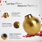 Metal Flower Vase for Home Decor, Living Room & Gifting