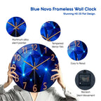 Modern Geometric Wall Clock (Size - 12 Inches) for Home, Bedroom & Office Decor