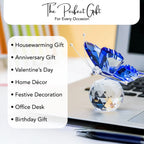 Crystal Butterfly Showpiece for Office & Home Decor