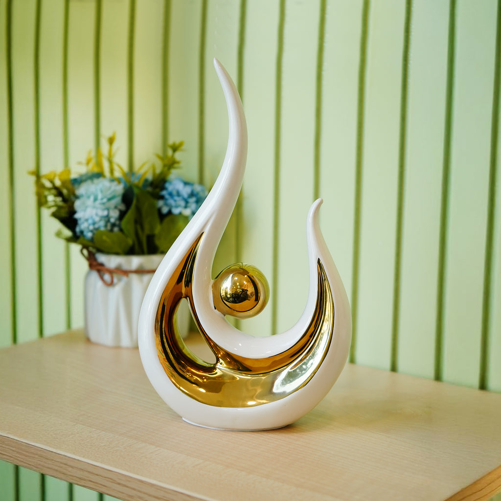 Modern Abstract Art Showpiece for Home Decor, Living Room & Gifting
