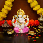 Ganesha Idol for Pooja Room, Home Decor, Office Desk & Gifting (Size-5inch)