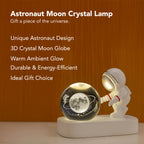 Astronaut Crystal Ball Night Lamp Showpiece for Bedroom and Desk Decor