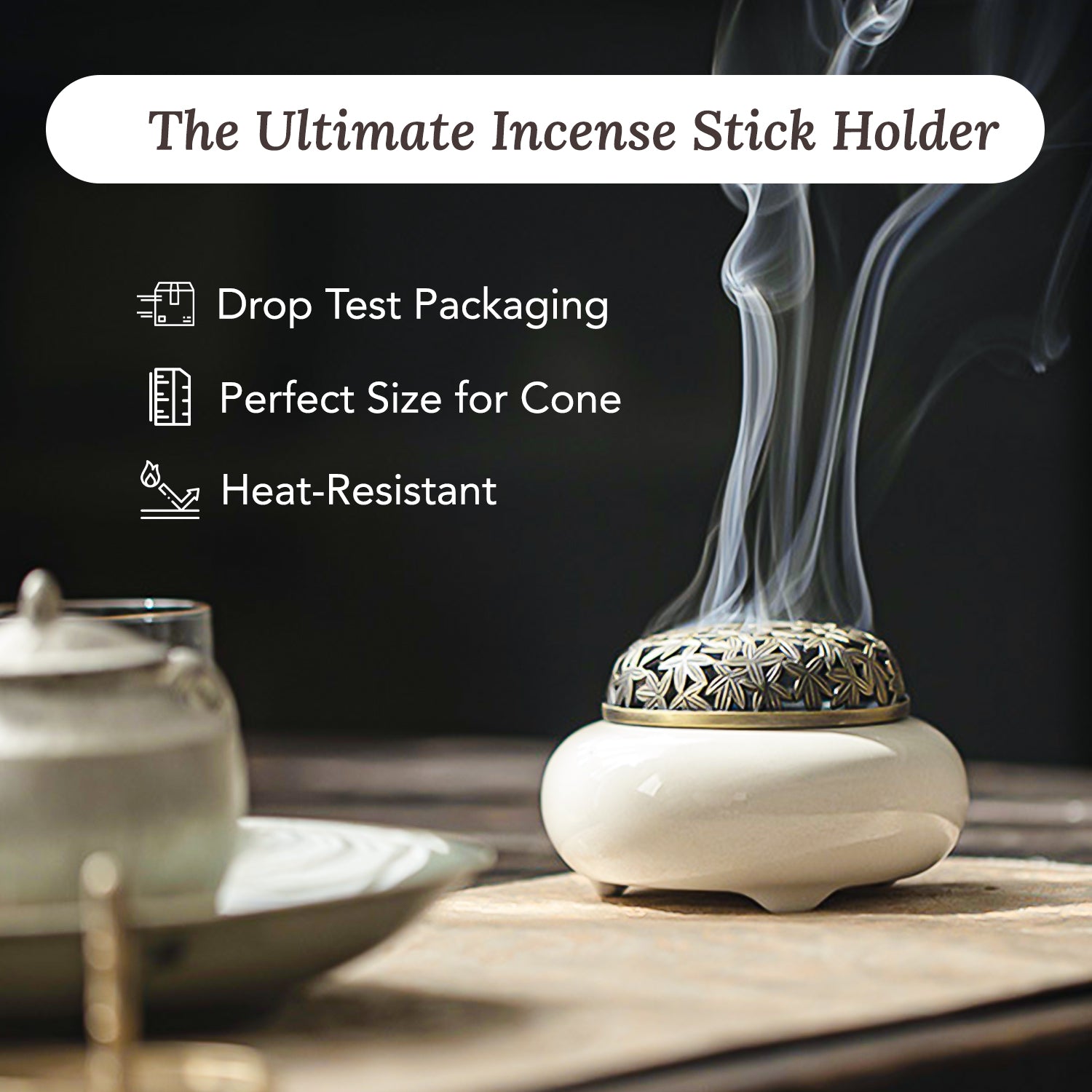 Ceramic Dhoop Dani for Home Decor & Gifting