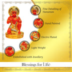 Resin Hanuman Idol for Home Puja, Office Desk & Car Dashboard