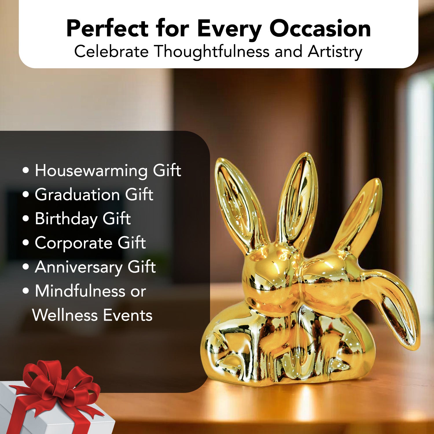 Rabbit Showpiece for Home Decor, Office & Gifting
