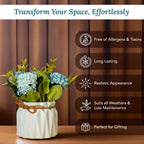 Chrysanthemum Artificial Flowers with Ceramic Vase for Home Decor , Office & Table Decoration (Copy)