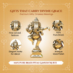 Brass Ganesha Idol with Gift Box for Housewarming, Wedding & Gifting