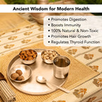 Bronze Kansa Thali Set of 6 Pieces for Home, Dining & Gifting