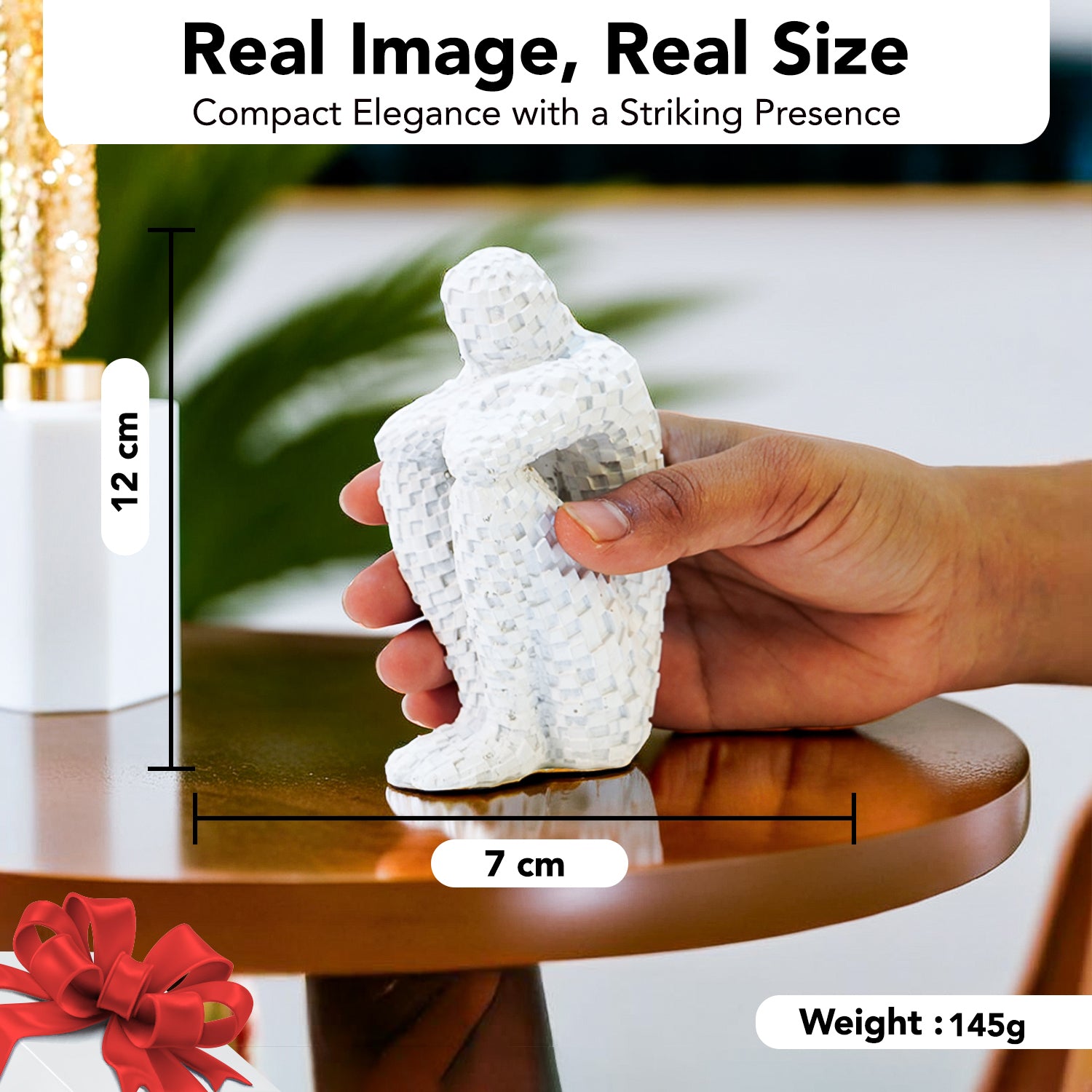 Resin Brick Man  Showpiece for Home Decor ,Living Room, TV Unit, Showcase Shelf & Office