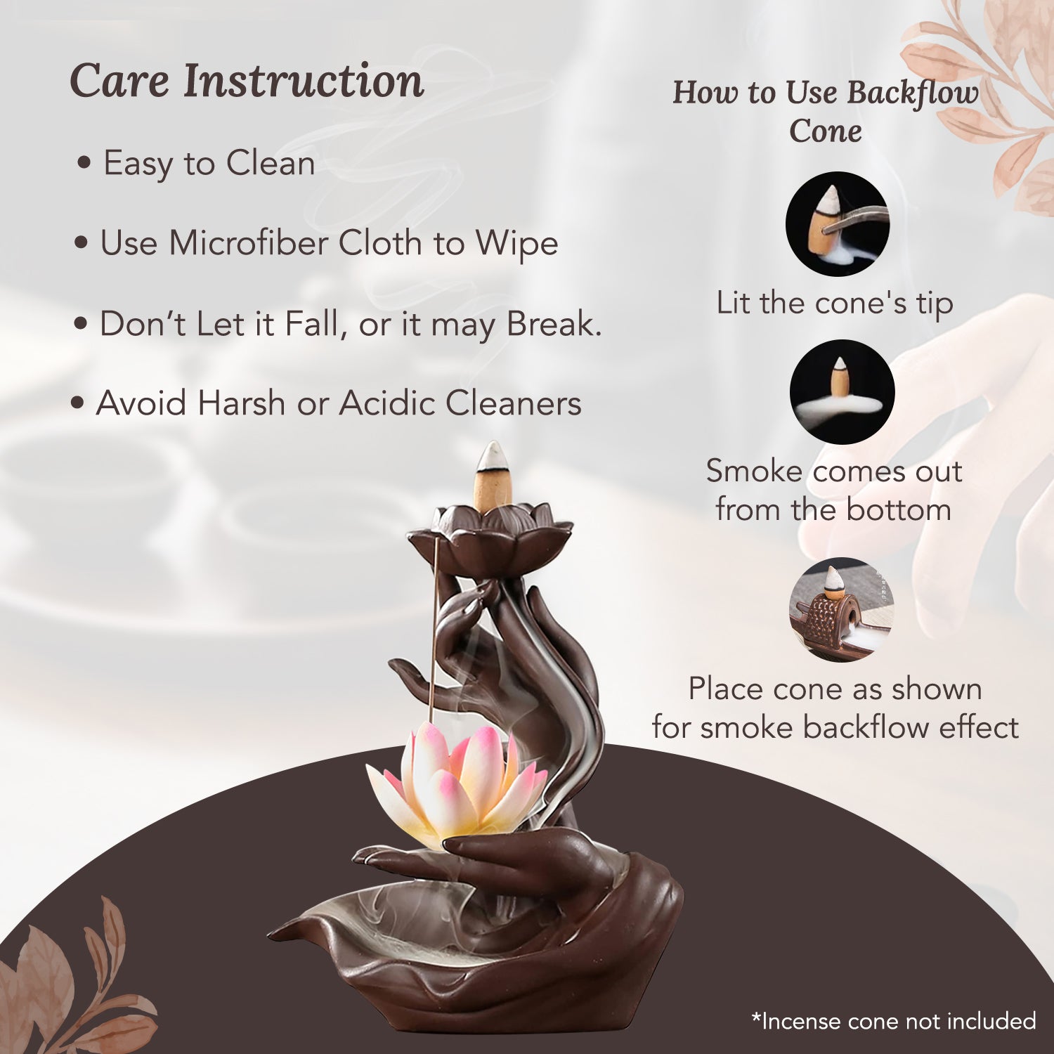 Ceramic Incense Holder for Home Decor