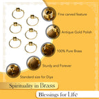 Brass Wick Holders for Oil Lamp & Diya (Set of 6)