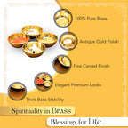 Brass Katori Set of 4 for Pooja & Ritual Decoration