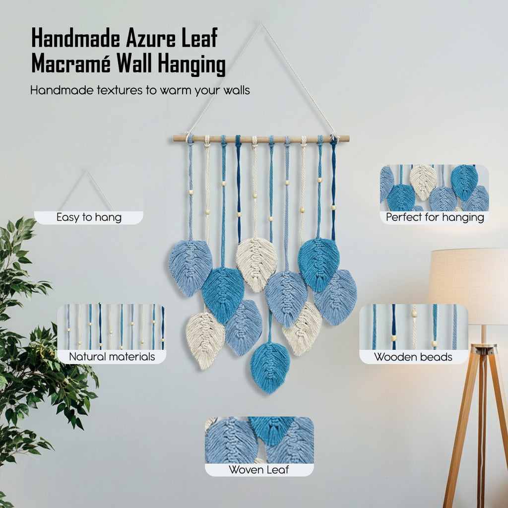 Macrame Leaf Wall Hanging for Home Decor & Gifting