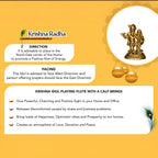 Brass Radha Krishna Idol for Pooja, Home Decor & Spiritual Gifting (Size -12.8cm )