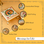 Wooden Chowki Set of 2 for God Idols & Puja Decoration