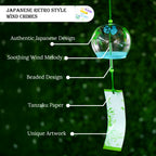 Glass Japanese Wind Chime for Home Decor & Living Room Decoration