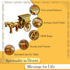Brass Bullock Cart Showpiece for Home Decor, Office Decor & Gifting
