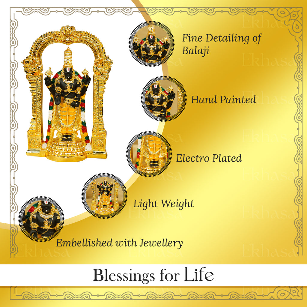 Lord Tirupati Balaji Venkateshwara Idol for Home, Pooja & Gifting