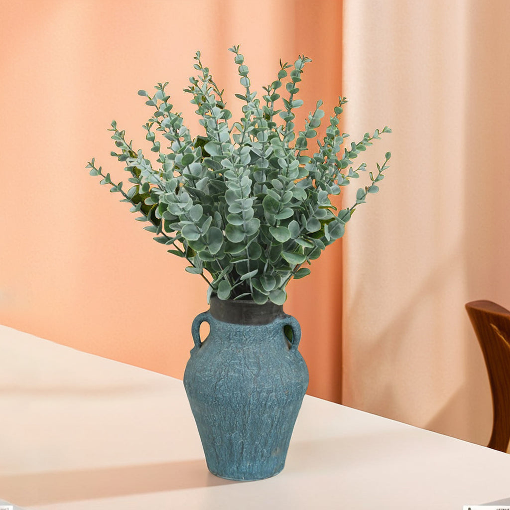 Eucalyptus Leaves Artificial Bunch(18 Stems) for Vase & Home Decor