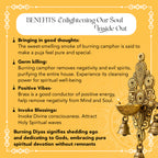 Brass Wall Hanging Diya with Bells for Home Decor & Pooja