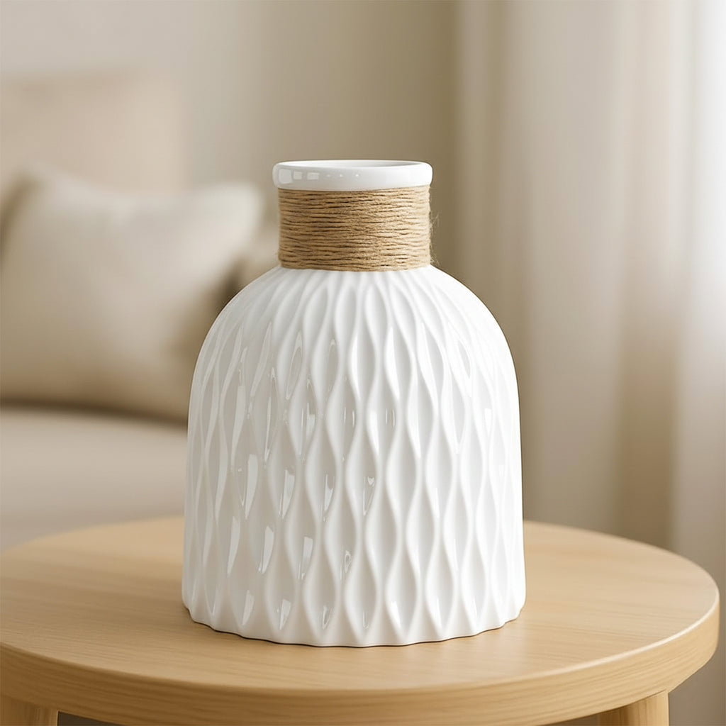 Ceramic Flower Vase for Home Decor, Table Decor & Gifting