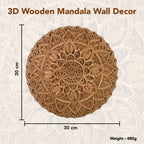 3D Mandala Wooden Wall Art for Home Decor & Gifting