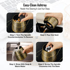 Metal Ashtray with Lid for Office & Home Decor