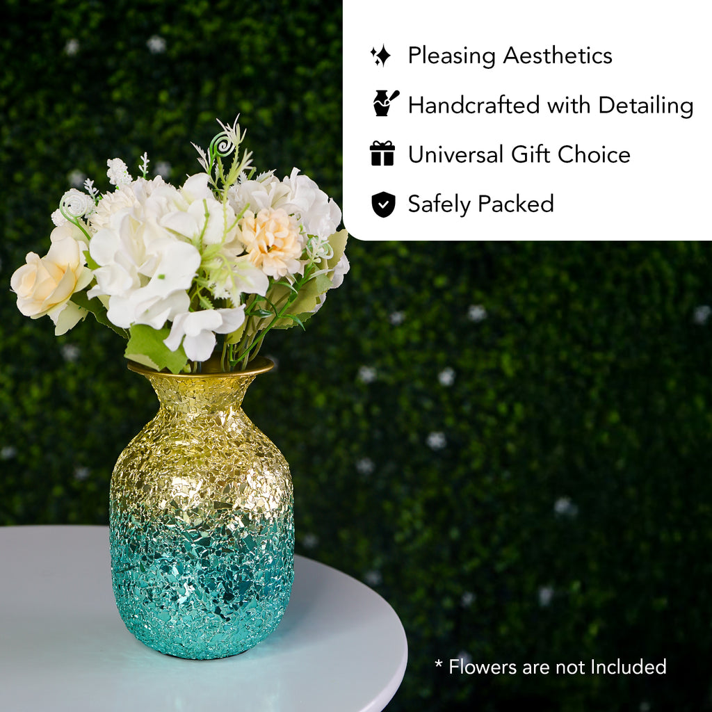 Multicolor Metal Flower Vase for Home Decor & Table Decoration