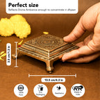 Pure Brass Chowki for God Idols & Puja Decoration