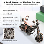 Metal Bike Showpiece for Home Decor, Office Desk & Gifting