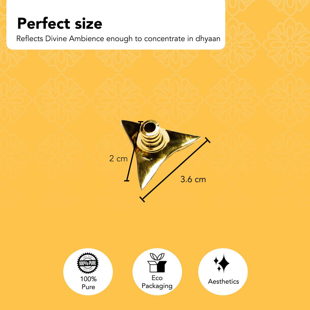 Brass Wick Holders for Oil Lamp & Diya (Set of 6)