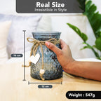 Glass Flower Vase for Home Decor, Table Decor & Gifting