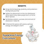 999 Silver Plated Ganesh Ganesha Idol with Gift Box for Housewarming, Wedding & Gifting