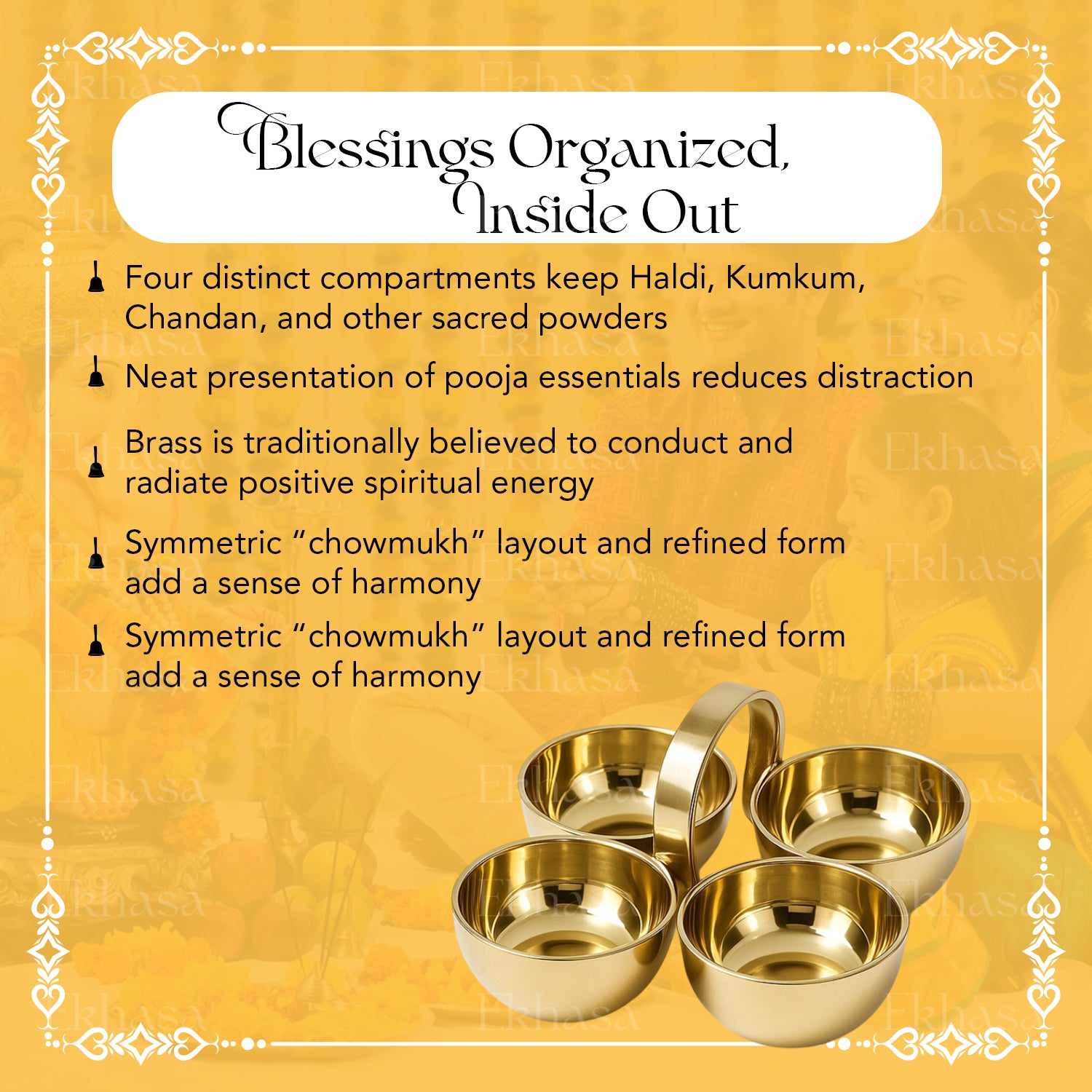 Brass Katori Pooja Set for Puja & Spiritual Rituals