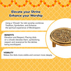 Brass Chowki for God Idols & Puja Decoration