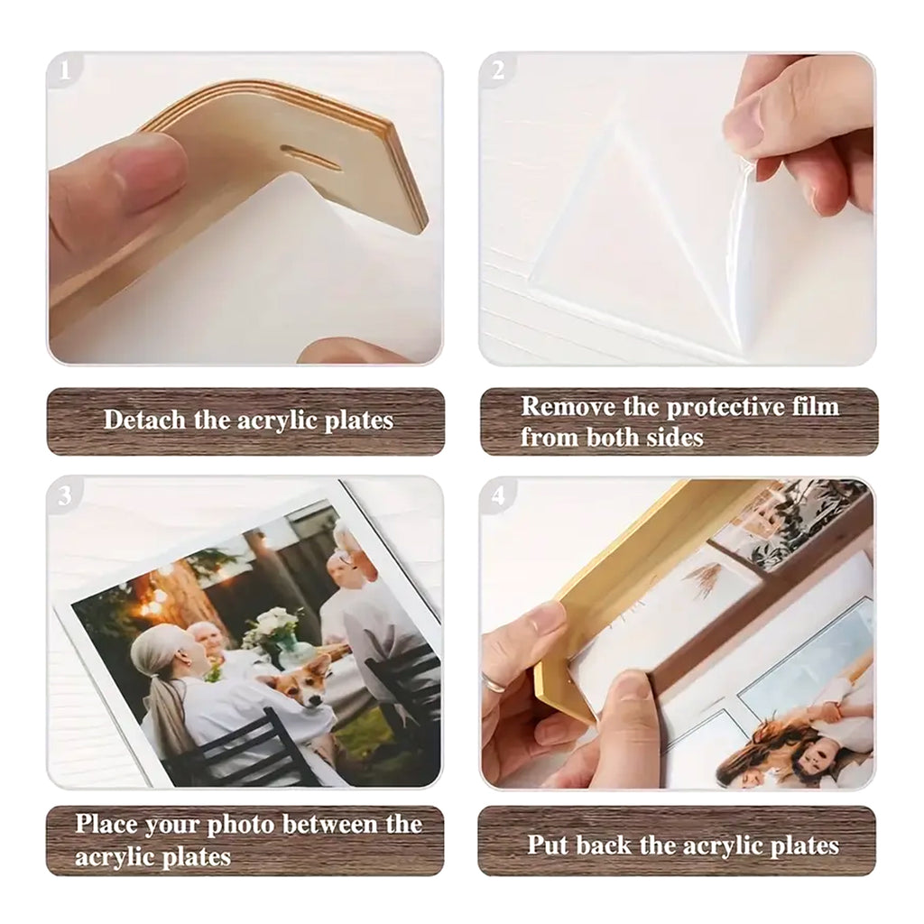 Wooden Photo Frame for Home Decor & Gifting(4x6 inch)