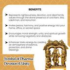 Brass Ram Darbar Idol with Gift Box for Housewarming, Wedding & Gifting