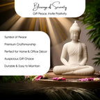 Resin Buddha Showpiece for Home Decor, Office Desk & Gifting